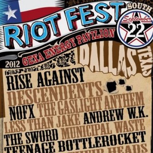 Riot Fest Rise Against, Gaslight Anthem & NOFX Gexa Energy Pavilion