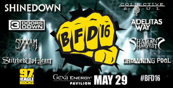 97.1 The Eagle BFD: Shinedown, 3 Doors Down & Collective Soul