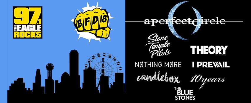 BFD 2018: A Perfect Circle, Stone Temple Pilots, Theory of a Deadman, Nothing More & I Prevail